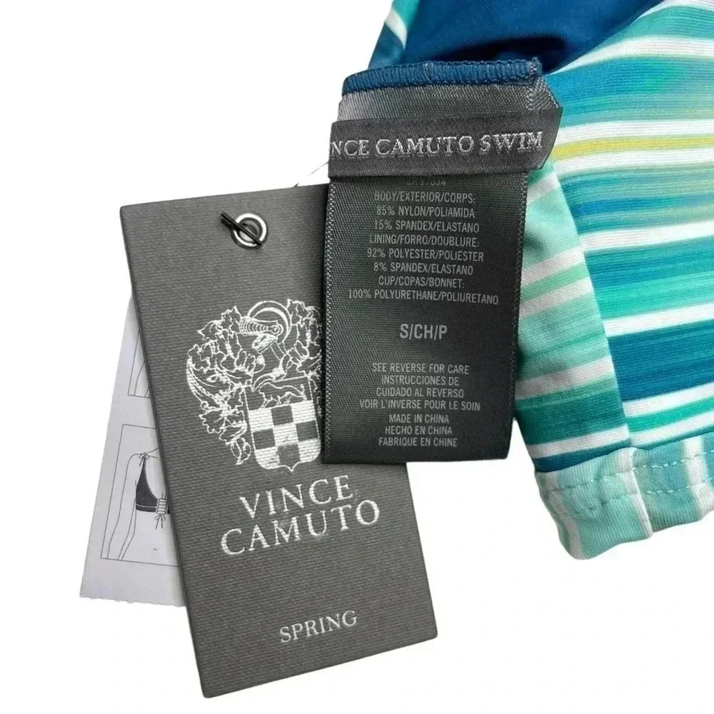 Vince Camuto Swim Azure Reversible Womens Bikini Swim Top Size Small - Picture 10 of 10